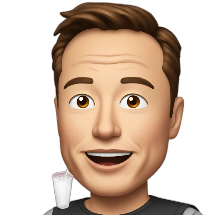 Elon musk drink coca emoji
