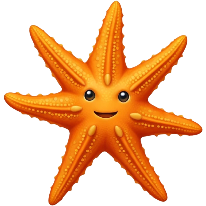 orange starfish emoji