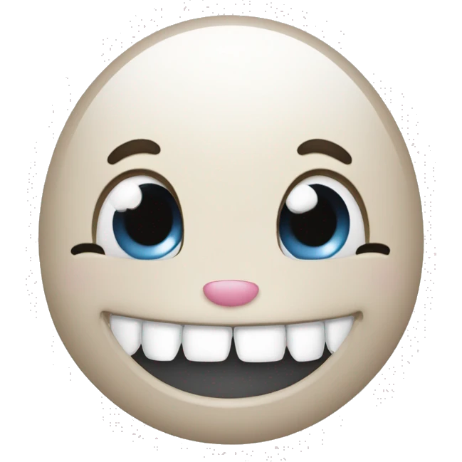 Bunny teeth smile face emoji  emoji