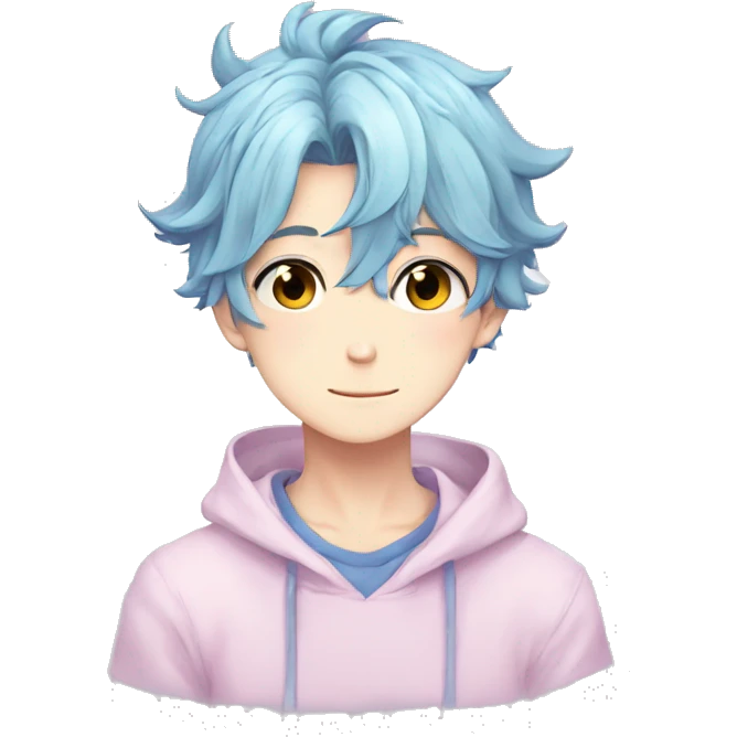Cute Gorgeous Attractive Anime Pastel Boy emoji