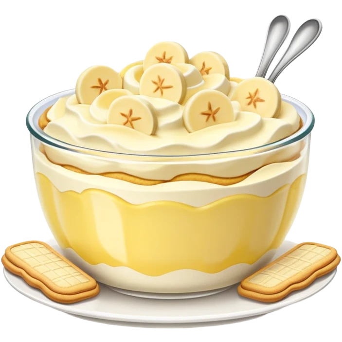 banana pudding in a bowl emoji