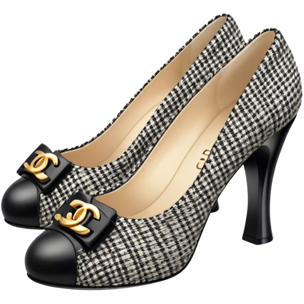 Chanel tweed shoes  emoji