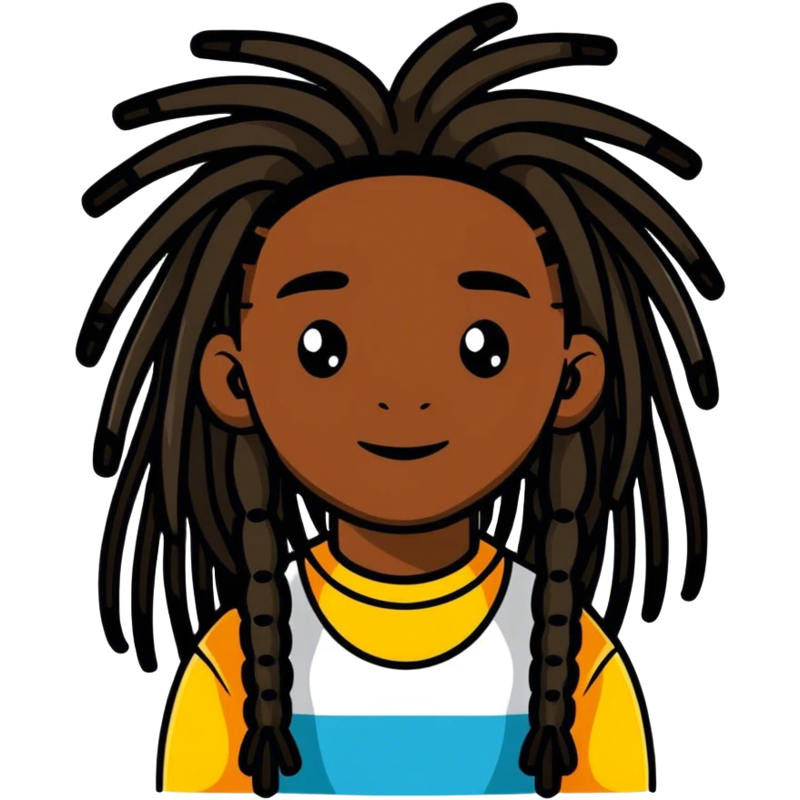 dark-skinned beauty with dreadlocks emoji