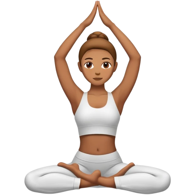 person in warrior yoga pose emoji