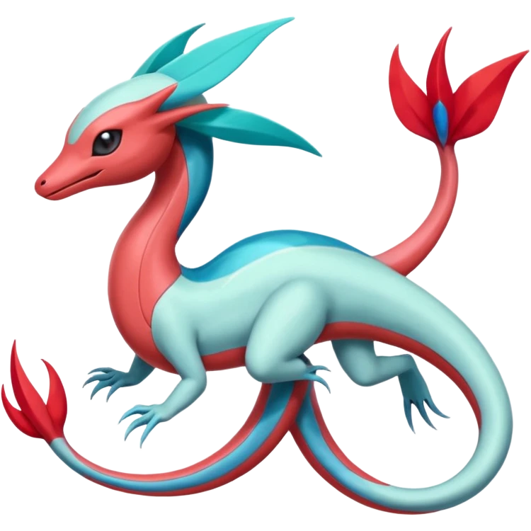 Meloetta-Milotic-Inteleon-Heliolisk-Helioptile-Salamence-Salandit-Latias-Fakémon-creature-hybrid emoji
