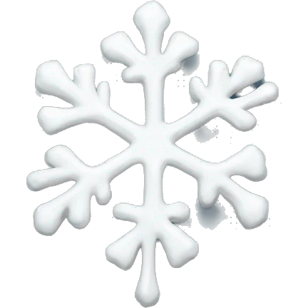 Melting snowflake emoji
