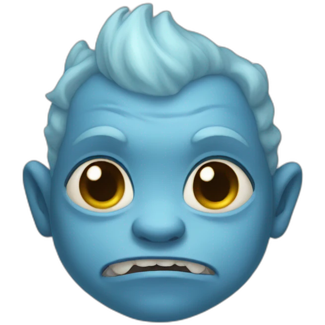 baby blue ogre emoji