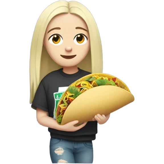 billie eilish with taco emoji