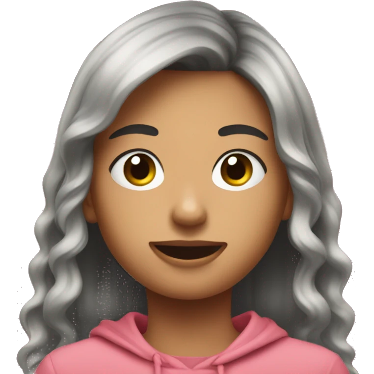 Young person scrolling on TikTok  emoji