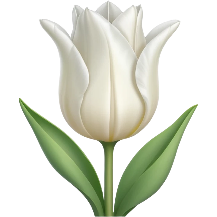 White tulip emoji emoji