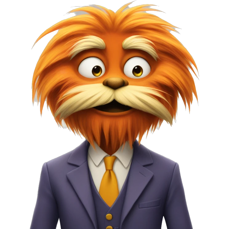 lorax with some attitude emoji
