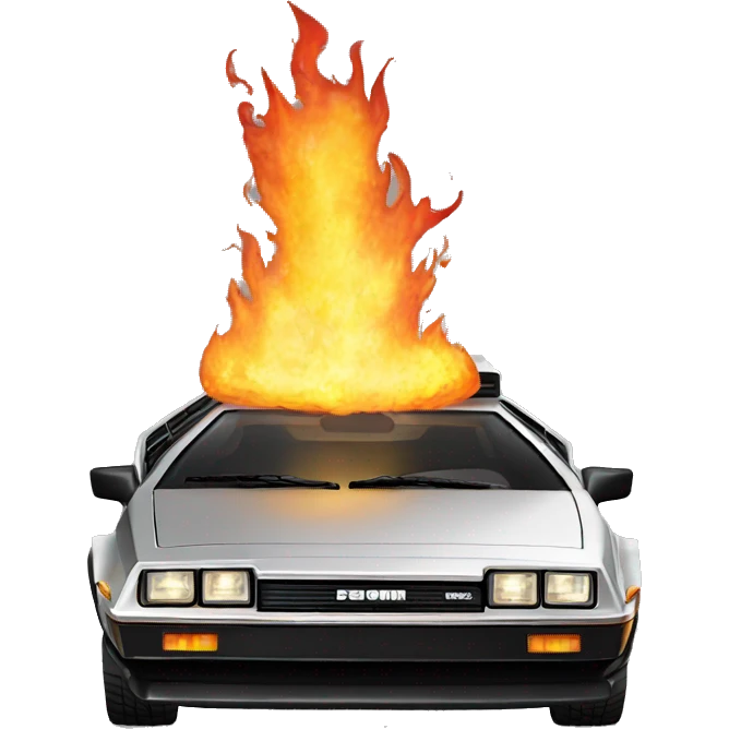 delorean fire wheels emoji
