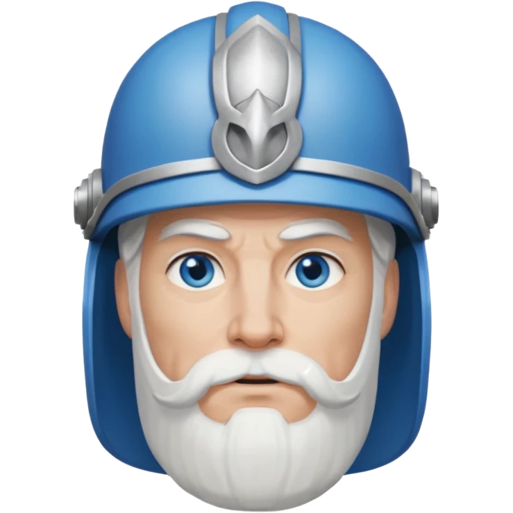 Odin with blue eyes, white hair emoji