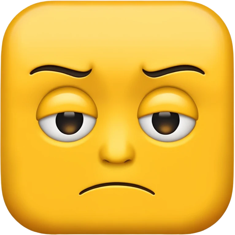 sad face emoji with green background and frowning mouth emoji