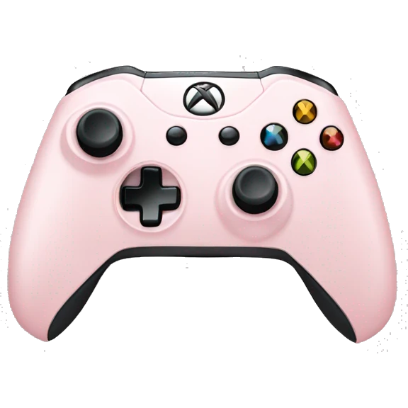 Light pink Xbox controller  emoji