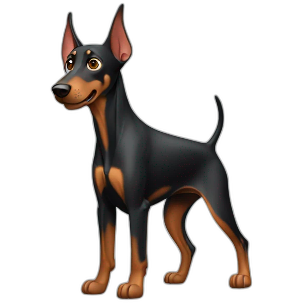 doberman with repairkit emoji