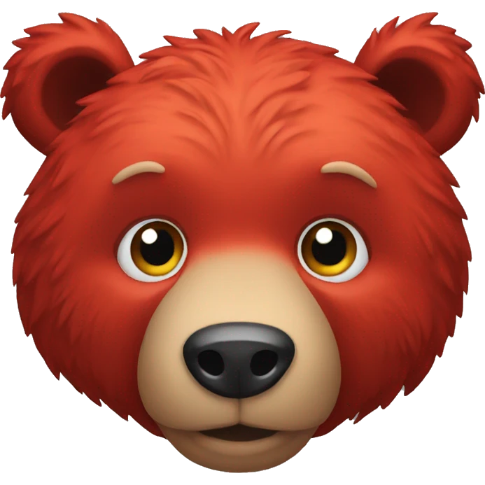 red bear emoji