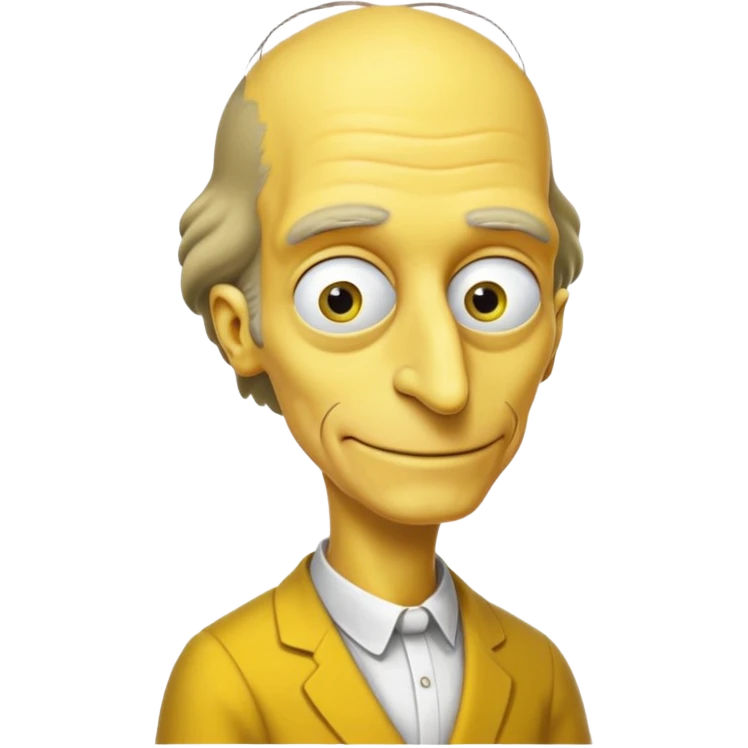 Mr. Burns, simpson, yellow skin tone, very very very long nose. complete yellow dress. emoji