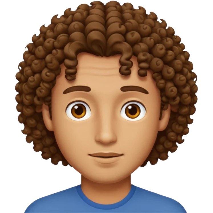 curly hair mens image emoji