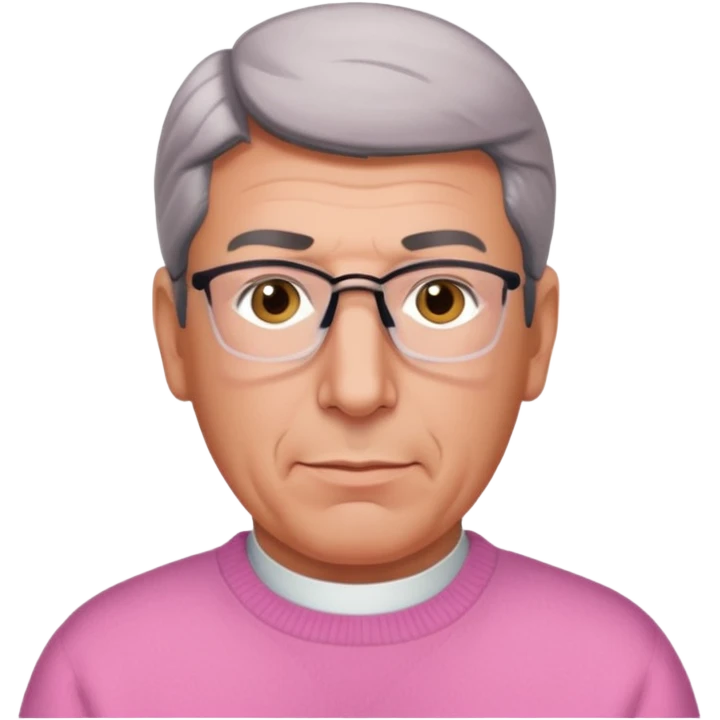 patrick balkany en pull rose emoji