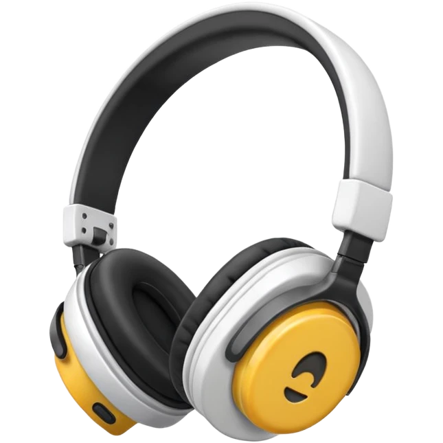 Headphones brown or white emoji