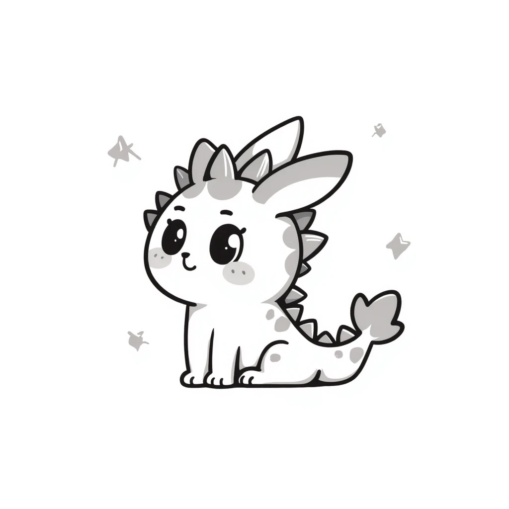 kawaii bunny plant dragon with tiny spikes, extremely cute, giant sparkly eyes, blushing cheeks, pastel colors, small mouth, adorable expression, chibi style emoji