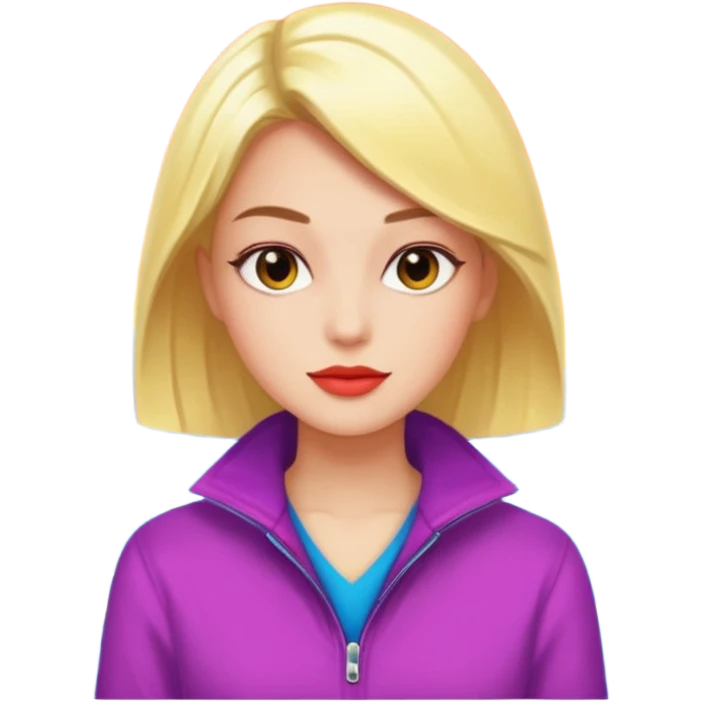 Alternative vibrant scenecore 2000s person emoji