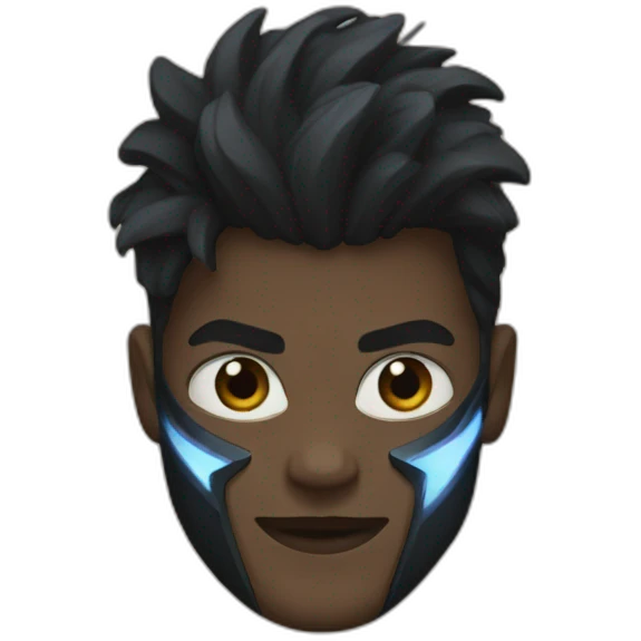 Black thunder emoji