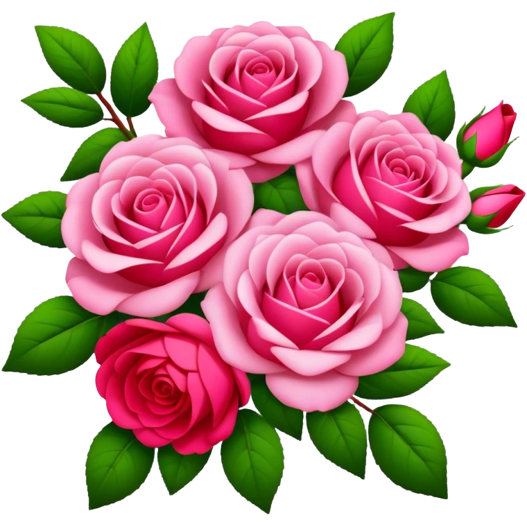 Bouquet of bush roses emoji
