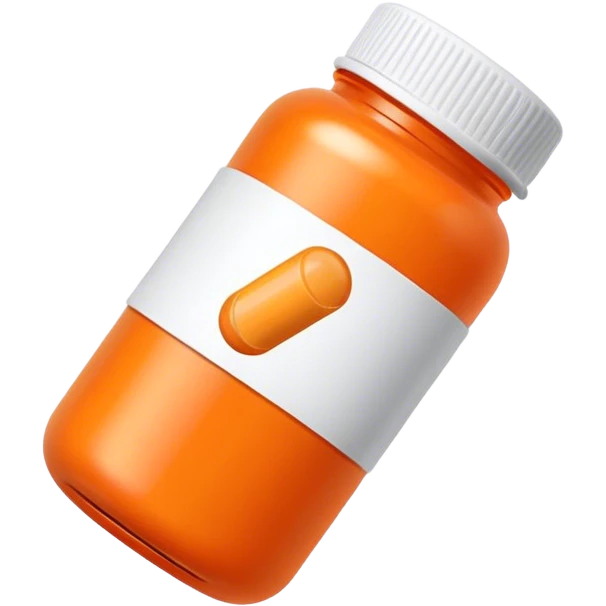 an orange perscription pill bottle emoji