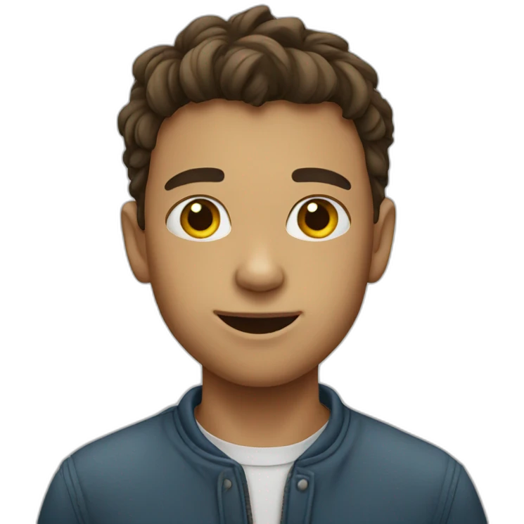 An ugly boy emoji