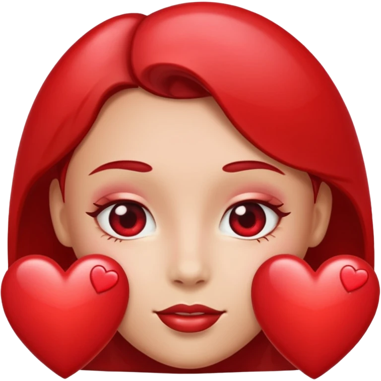 Face with hearts emoji
