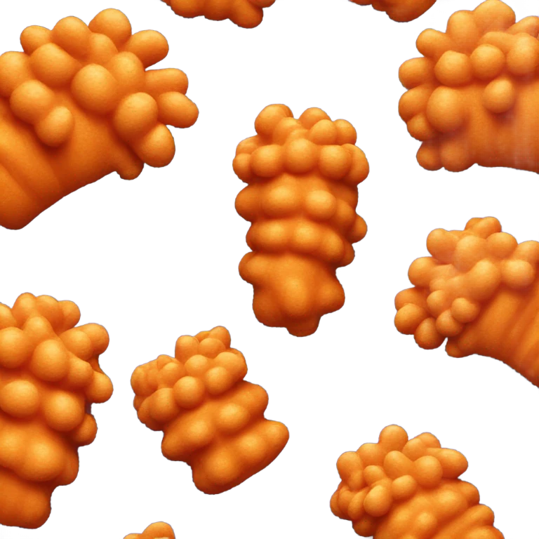 Trump as a Cheeto with hair emoji