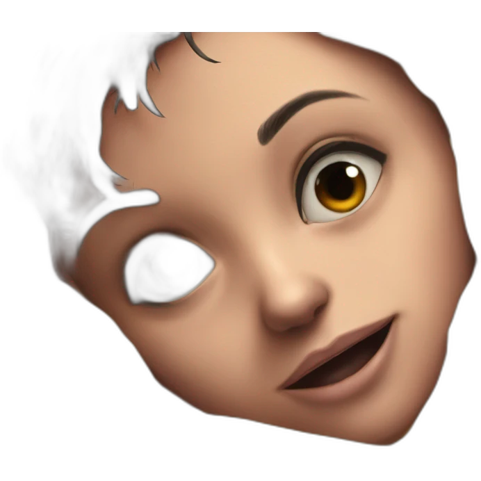 mysterious girl gazes at you emoji