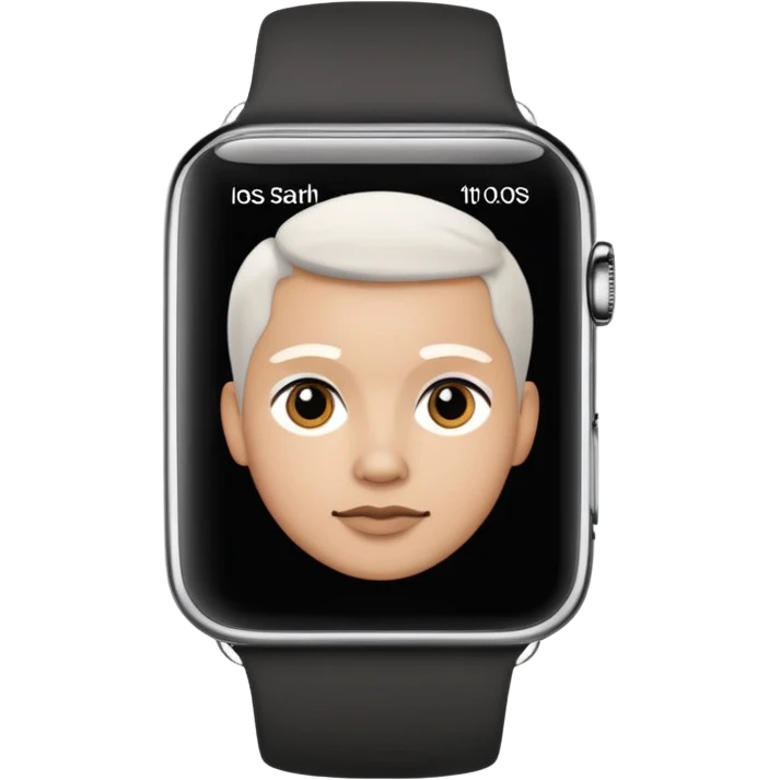 persona con apple watch emoji