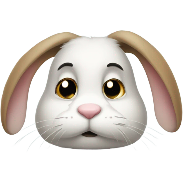 Sad rabbit emoji