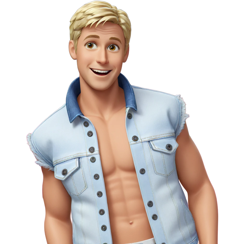 smiling boy in denim jacket emoji