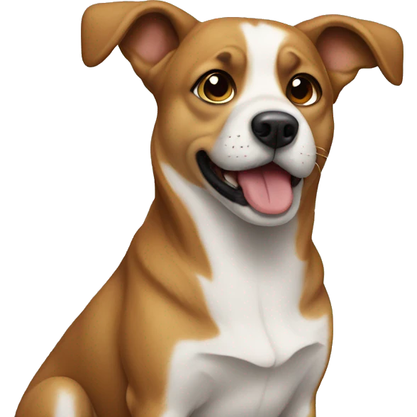 Dog falls emoji