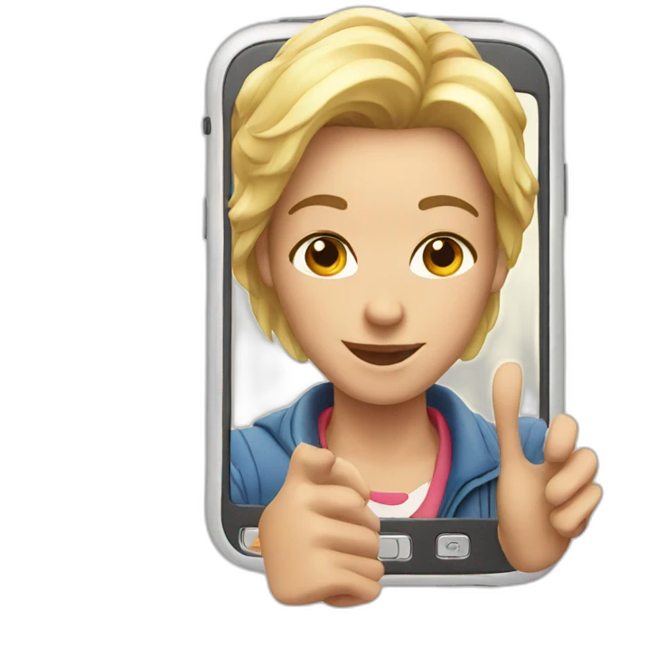 Selfie phone emoji