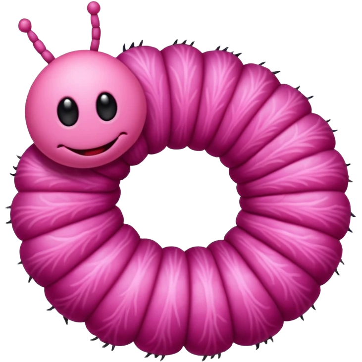 Caterpillar Pink Insect emoji