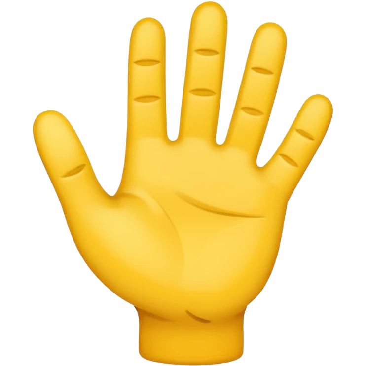 stop hand emoji with 5 fingers emoji