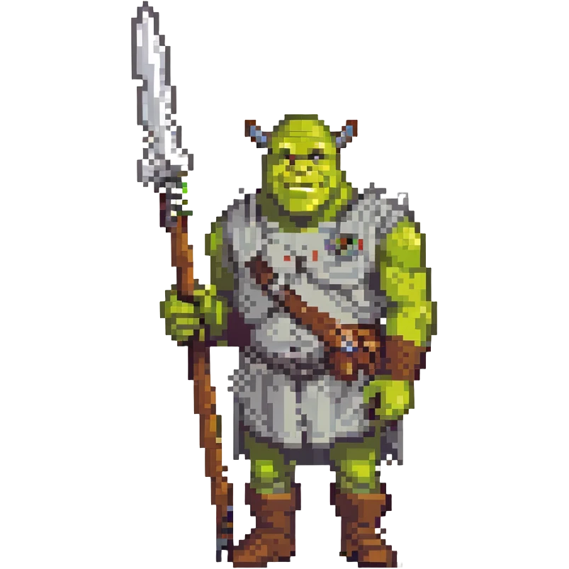 Black Shrek gigachad emoji