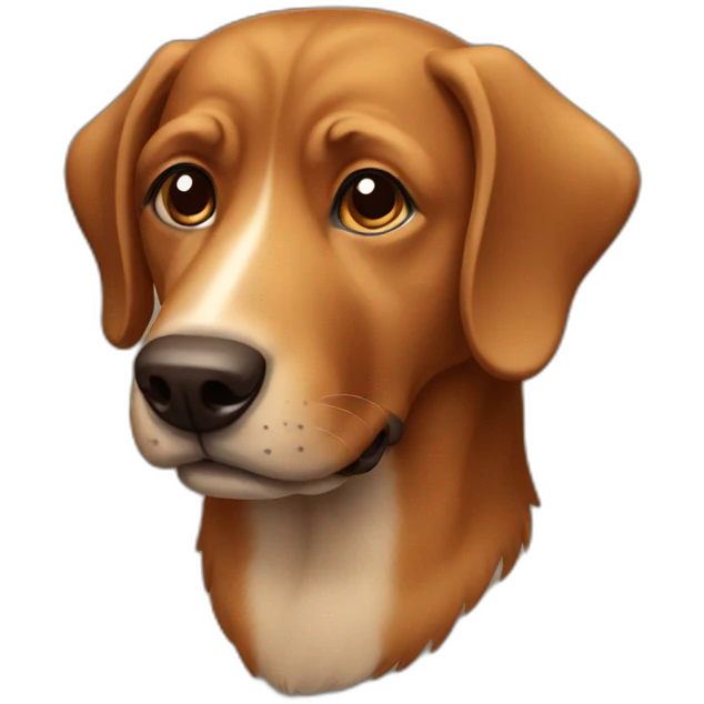 brown dog emoji