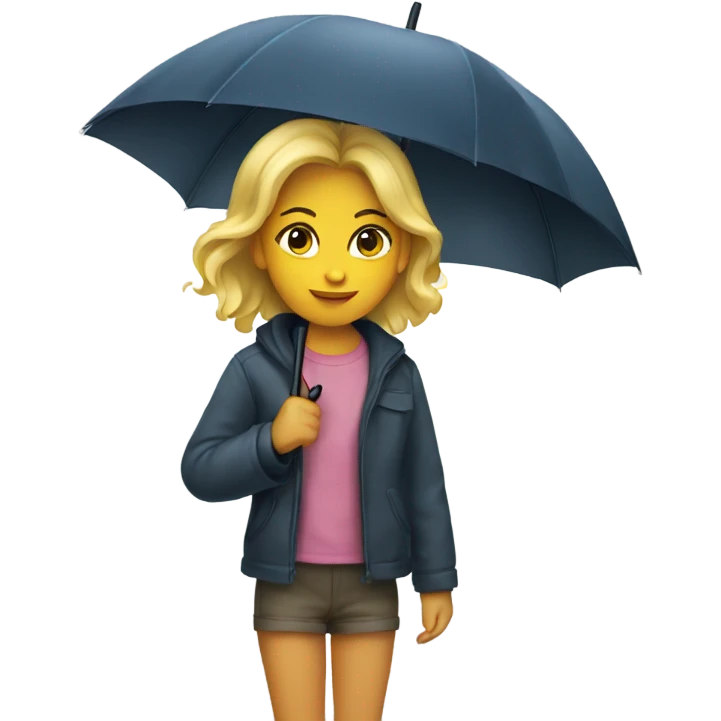 Girl with a umbrella emoji