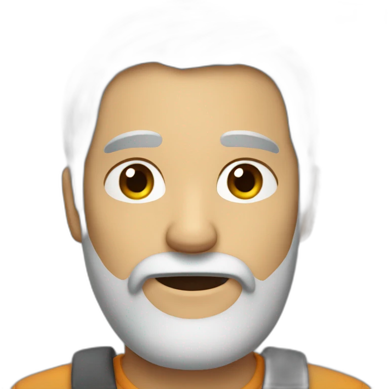 gray-haired guy with a beard emoji