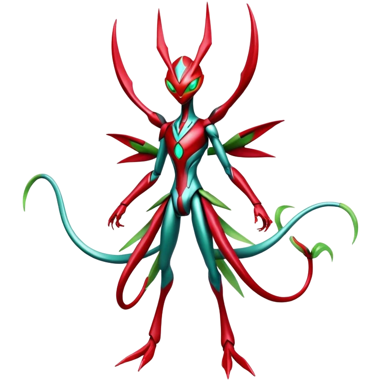  Cool Edgy Shiny Futuristic Ethereal Legendary Scizor-Deoxys-Digimon-Schyther-Flygon-hybrid full body emoji