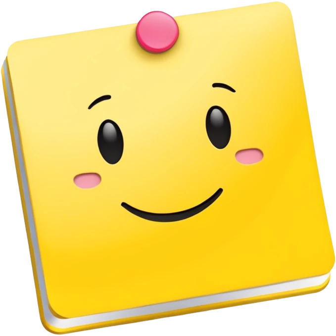 Post it note stationary  emoji