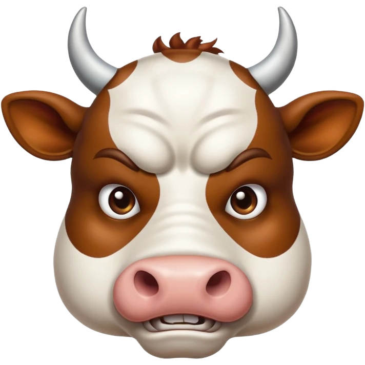 angry cow emoji