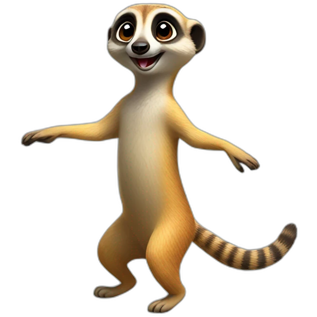 a dancing meerkat emoji