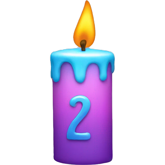 24 bday candle  emoji